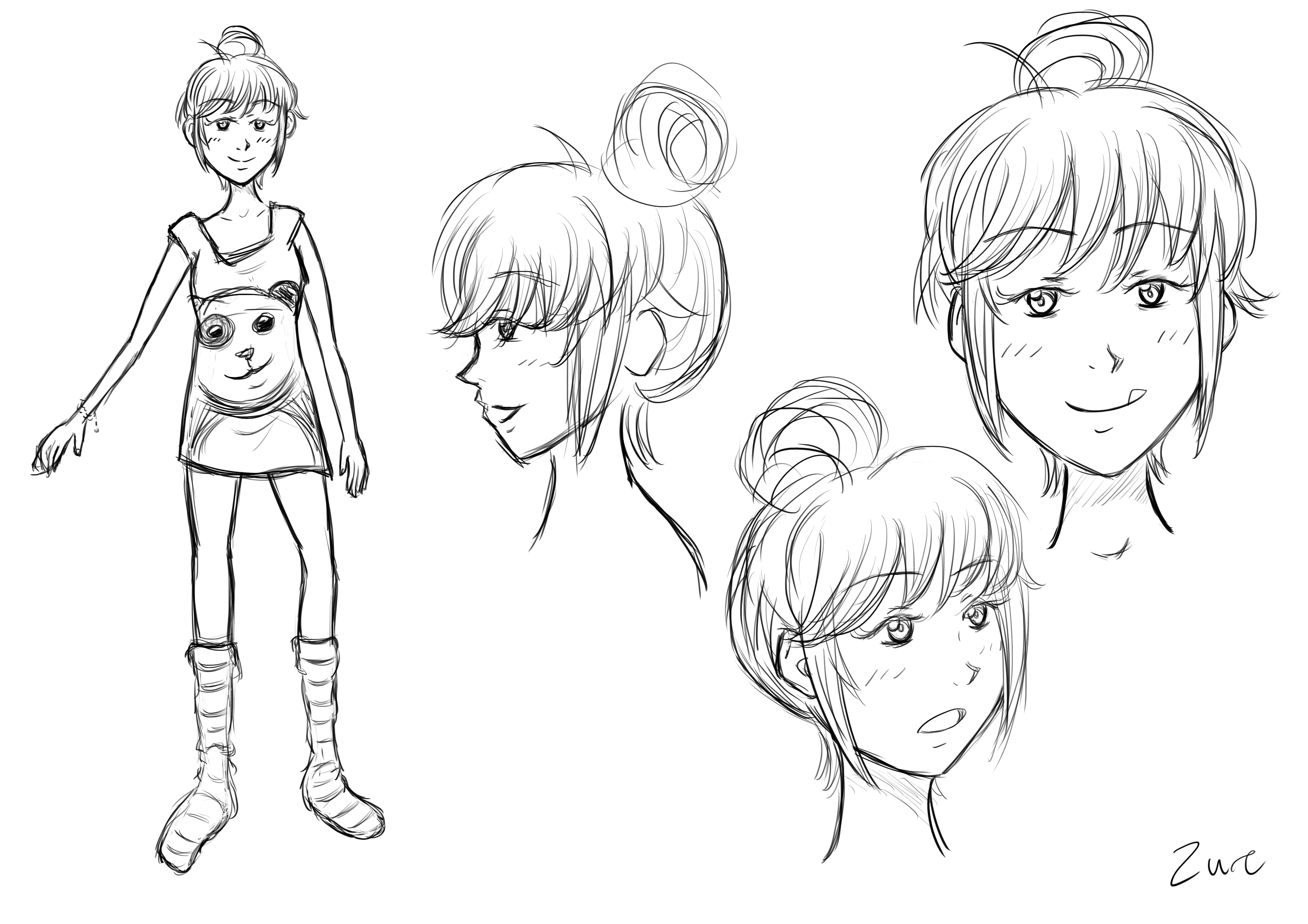 Concept art original de Kyoko 2016